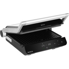 Grill electric ECG FORZA 5200 Fuego, 2000W, 80-230 °C, 2 termostate, cronometru, deschidere 180°, capac din otel inoxidabil Grill electric ECG FORZA 5200 Fuego, 2000W, 80-230 °C, 2 termostate, cronometru, deschidere 180°, capac din otel inoxidabil