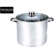 Oala cu capac Michelino XXL, 21 litri, 34 cm, otel inoxidabil, argintiu Oala cu capac Michelino XXL, 21 litri, 34 cm, otel inoxidabil, argintiu
