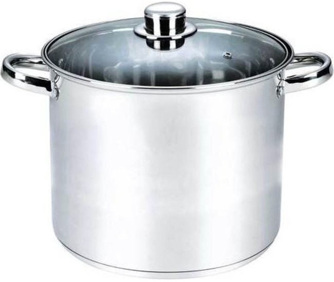 Oala cu capac Michelino XXL, 21 litri, 34 cm, otel inoxidabil, argintiu Oala cu capac Michelino XXL, 21 litri, 34 cm, otel inoxidabil, argintiu