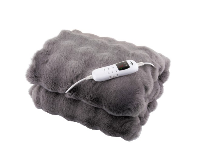 Patura cu incalzire electrica ETA632590000 Bubble, 130x160 cm, 120W, 30-45 °C, 9 niveluri de temperatura, temporizator, gri Patura cu incalzire electrica ETA632590000 Bubble, 130x160 cm, 120W, 30-45 °C, 9 niveluri de temperatura, temporizator, gri