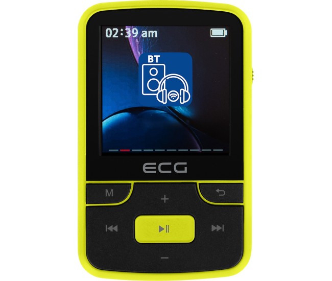 Player Mp3/Mp4, Bluetooth, FM, LCD color 1.54 inch, 32 GB, suport microSD, microfon, galben Player Mp3/Mp4, Bluetooth, FM, LCD color 1.54 inch, 32 GB, suport microSD, microfon, galben
