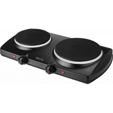 Plita electrica ECG EV 2512, 2 ochiuri de 185 mm si 155 mm, putere de intrare 1500 W + 1000 W, negru Plita electrica ECG EV 2512, 2 ochiuri de 185 mm si 155 mm, putere de intrare 1500 W + 1000 W, negru