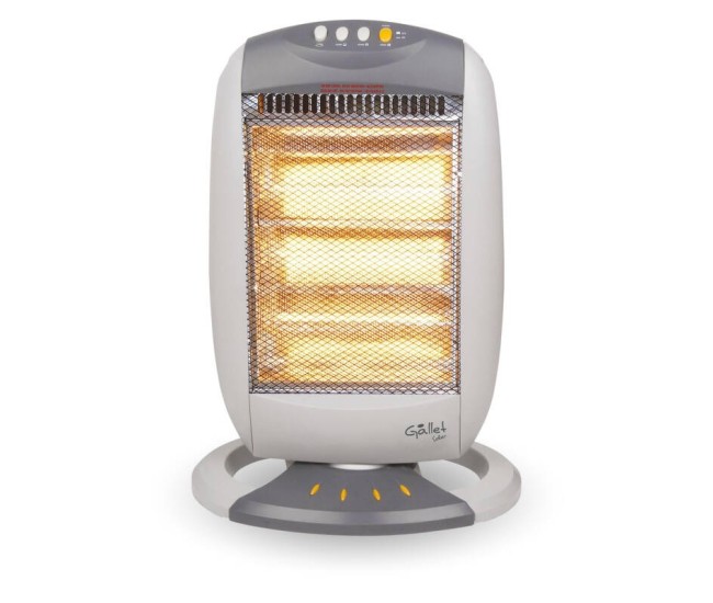 Radiator cu halogen Gallet HAL 200, 400/800/1200W, 3 zone, functie de rotatie, alb