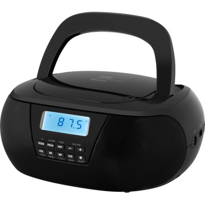 Radio CD Player ECG CDR 550, 2 x 1.5 W RMS, tuner FM cu memorie 40 de posturi,USB, negru