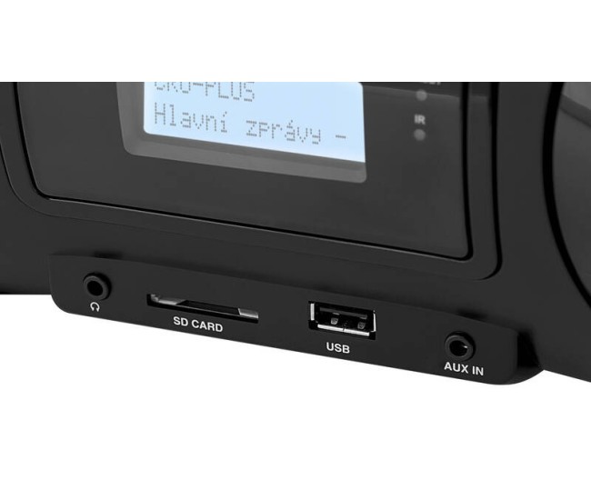 Radio FM cu CD și Bluetooth GoGEN CDM 425 BTDAB, 25 W, MP3, USB, card SD, telecomanda, negru/argintiu Radio FM cu CD și Bluetooth GoGEN CDM 425 BTDAB, 25 W, MP3, USB, card SD, telecomanda, negru/argintiu