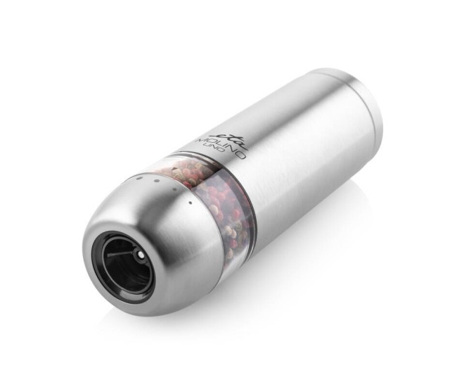 Rasnita electrica pentru sare si piper ETA Molino Uno 2928 90000, baterie Li-ion de 3,7 V, otel inoxidabil Rasnita electrica pentru sare si piper ETA Molino Uno 2928 90000, baterie Li-ion de 3,7 V, otel inoxidabil