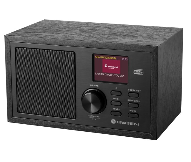 RESIGILAT - Radio GoGEN DAB 620 BTCB, 5W, DAB+/FM, Bluetooth, LCD color, ceas cu alarma, negru