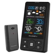 Statie meteo cu prognoza animata GoGEN ME 1250B, LCD color, senzor extern fara fir, negru Statie meteo cu prognoza animata GoGEN ME 1250B, LCD color, senzor extern fara fir, negru