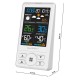 Statie meteo cu prognoza animata GoGEN ME 1250W, LCD color, senzor extern fara fir, alb