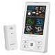 Statie meteo cu prognoza animata GoGEN ME 1250W, LCD color, senzor extern fara fir, alb