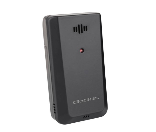 Statie meteo interior-exterior GoGEN ME2000, prognoza animata, LCD color, senzor temperatura, negru