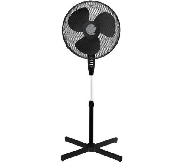 Ventilator cu picior ECG FS 40A negru, 50W, 40cm, 3 viteze, silentios Ventilator cu picior ECG FS 40A negru, 50W, 40cm, 3 viteze, silentios