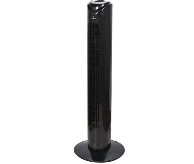 Ventilator turn LENTZ 800425, 45W, 81cm, 3 viteze, oscilatie, negru