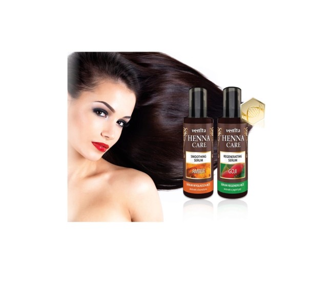 Ser pentru par regenerant, Henna Care, Venita, cu extract de goji, 50ml Ser pentru par regenerant, Henna Care, Venita, cu extract de goji, 50ml