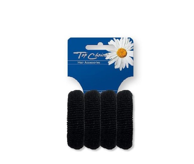 Set 4 elastice de par negre, Top Choice TC22531 Set 4 elastice de par negre, Top Choice TC22531