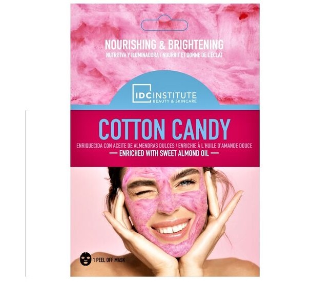 Masca faciala cu ulei de migdale pentru hidratare si catifelare Cotton Candy IDC Institute 77036, 10 ml Masca faciala cu ulei de migdale pentru hidratare si catifelare Cotton Candy IDC Institute 77036, 10 ml