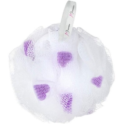 Burete de baie plasa cu insertii colorate, MyCosmetics®, 47g