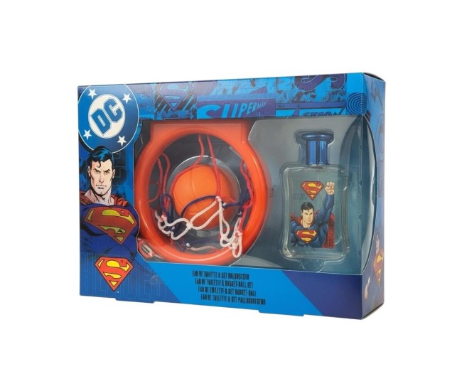 Set cadou băieți Superman, cu apă de toaleta 50 ml & cos de baschet, 2229 Set cadou băieți Superman, cu apă de toaleta 50 ml & cos de baschet, 2229