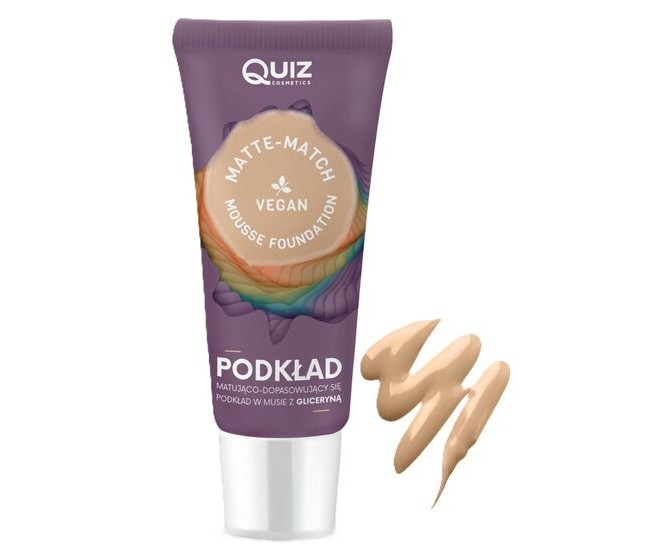 Fond de ten spuma Matte-Match Mousse Natural, Quiz Cosmetics nr 01, cu adaptare la nuanta tenului, 30ml Fond de ten spuma Matte-Match Mousse Natural, Quiz Cosmetics nr 01, cu adaptare la nuanta tenului, 30ml