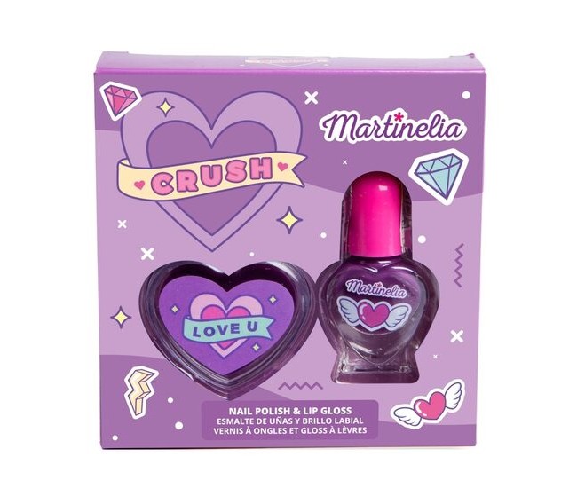 Set gloss de buze si lac de unghii Crush Nail Duo, Martinelia, 82500 - Mov Set gloss de buze si lac de unghii Crush Nail Duo, Martinelia, 82500 - Mov