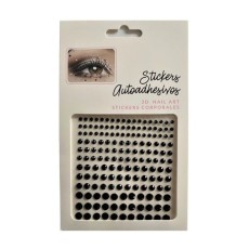 Strassuri autoadezive pentru machiaj Black Drops, pentru fata, corp, unghii, Chique