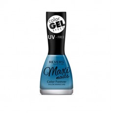 Lac de unghii cu efect de gel Maxi Color Gel, Revers, 15ml - Nr 085 Albastru