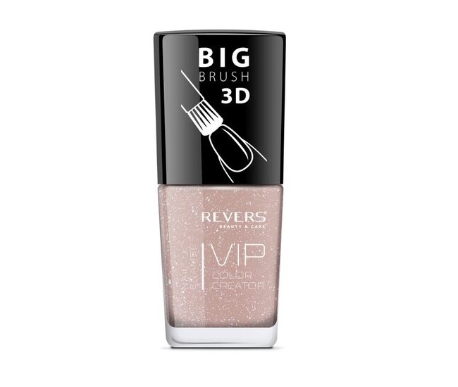 Lac de unghii Vip, 3D, Revers, nude, sidefat, 12 ml, Nr 052 Lac de unghii Vip, 3D, Revers, nude, sidefat, 12 ml, Nr 052