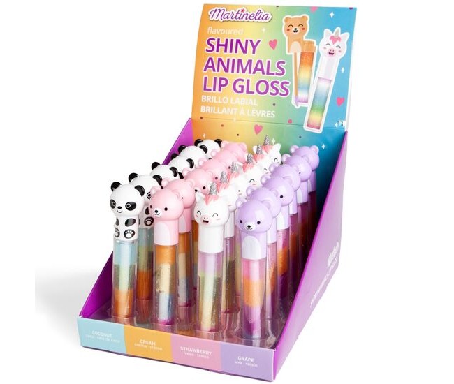 Luciu de buze Shiny Animals, Set 24 buc, Martinelia Luciu de buze Shiny Animals, Set 24 buc, Martinelia