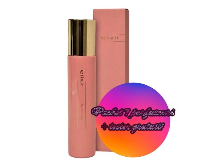 Set 7 Apa de parfum Cote d'Azur, Elixir, Pink, Femei, 30ml + 1 Tester GRATUIT