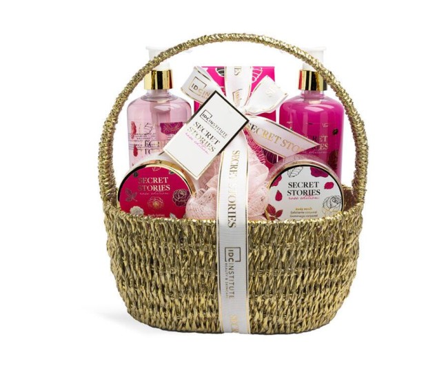 Set cadou Secret Stories Rose Coșuleț 6 produse ingirijire, IDC Institute, 42298