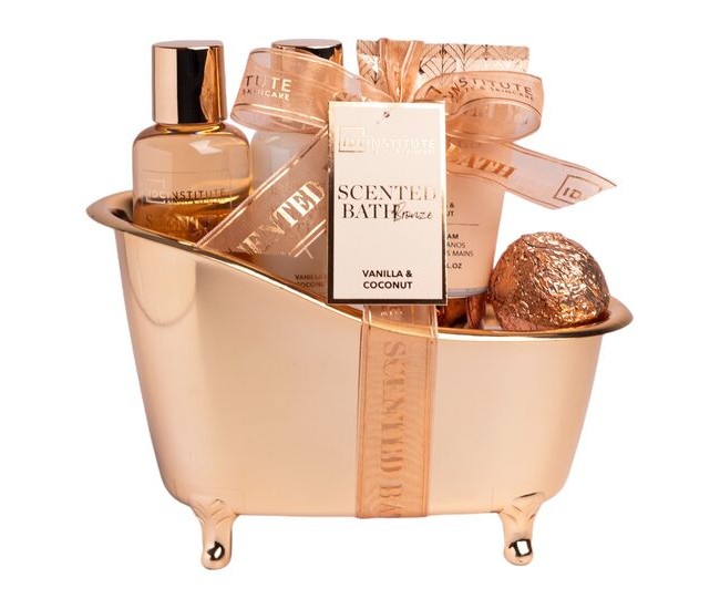 Set 4 produse de ingrijire Scented Bath Bronze, IDC Institute 12131, 320 ml