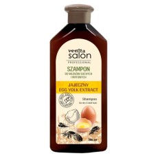 Sampon Herbal, cu Extract de Galbenus de Ou, Salon Professional, pentru par uscat si tern, Venita, 500ml