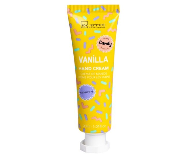 Crema de maini cu aroma de Vanilie Candy, 30ml, 68039, IDC Institute Crema de maini cu aroma de Vanilie Candy, 30ml, 68039, IDC Institute