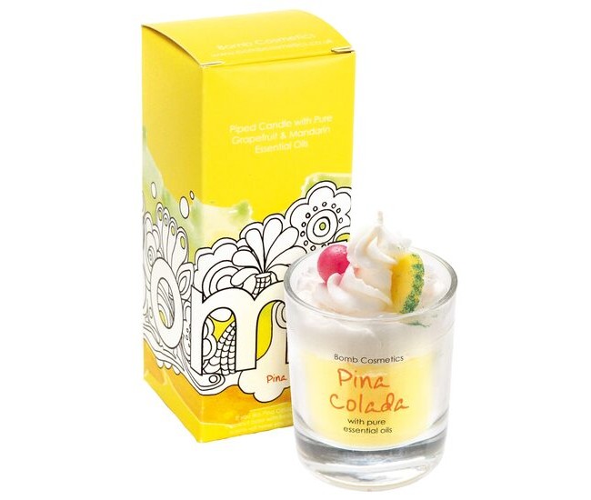 Lumanare parfumata 160g Pina Colada Piped Candle, Bomb Cosmetics