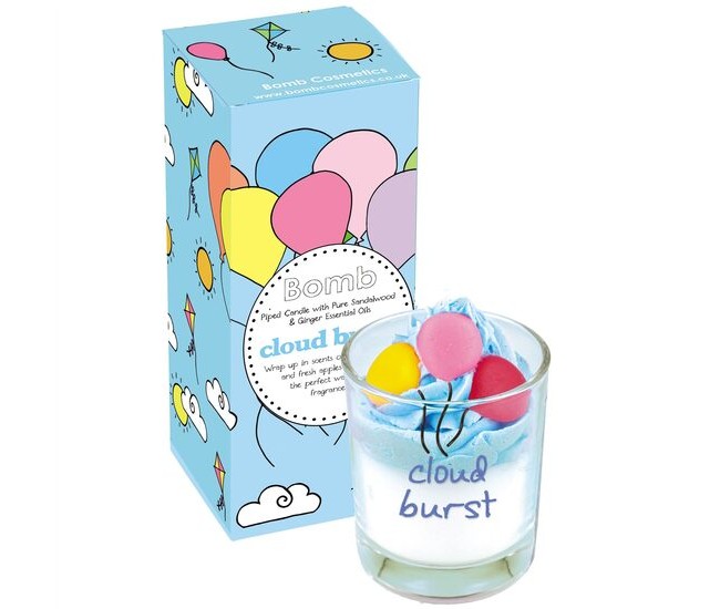 Lumanare parfumata 160g Cloud Burst Piped Candle, Bomb Cosmetics