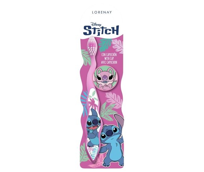 Periuta de dinti pentru copii, cu capac, Stitch, 1276 Periuta de dinti pentru copii, cu capac, Stitch, 1276