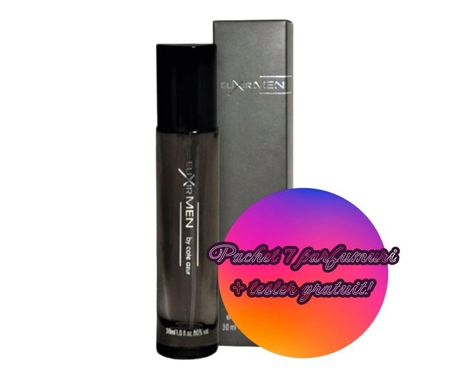 Set 7 Apa de toaleta Cote d'Azur, Elixir, Grey, Barbati, 30ml Nr. 106 + 1 Tester GRATUIT Set 7 Apa de toaleta Cote d'Azur, Elixir, Grey, Barbati, 30ml Nr. 106 + 1 Tester GRATUIT