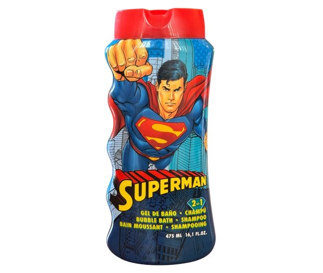 Gel de dus si sampon 2 in 1, Superman, Baieti, 2227, 475ml Gel de dus si sampon 2 in 1, Superman, Baieti, 2227, 475ml