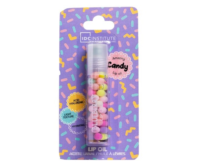 Ulei de buze Candy Bluberry, 12208, IDC Institute, 3 ml, aroma de afine