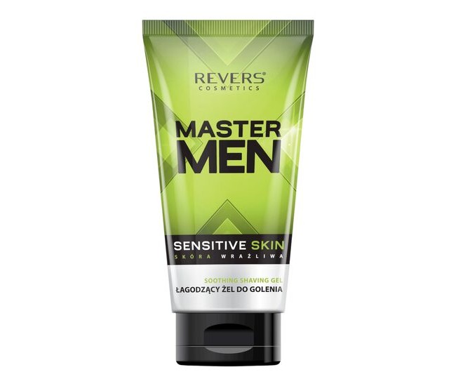 Gel de ras Soothing pentru piele sensibilă, Master Man, Revers, 150 ml Gel de ras Soothing pentru piele sensibilă, Master Man, Revers, 150 ml