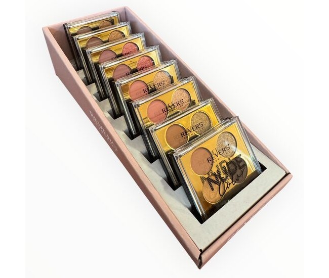 Set 8 bucati Fard de pleoape Nude Color, Revers