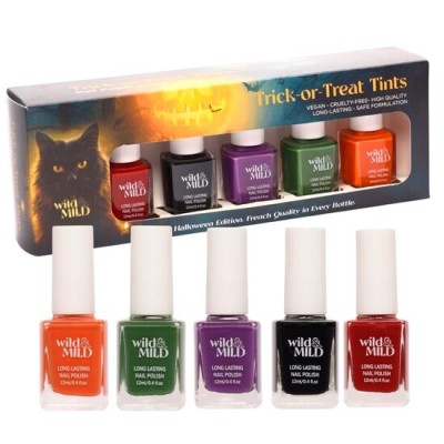 Set lac de unghii Trick or Treat Tints , 5x12ml Limited Edition – Halloween Edition, 63102, Wild&Mild  Set lac de unghii Trick or Treat Tints , 5x12ml Limited Edition – Halloween Edition, 63102, Wild&Mild