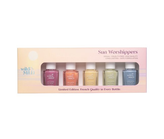 Set lac de unghii Sun Worshippers, (Limited Edition) 60835, Wild&Mild, 5x12ml Set lac de unghii Sun Worshippers, (Limited Edition) 60835, Wild&Mild, 5x12ml