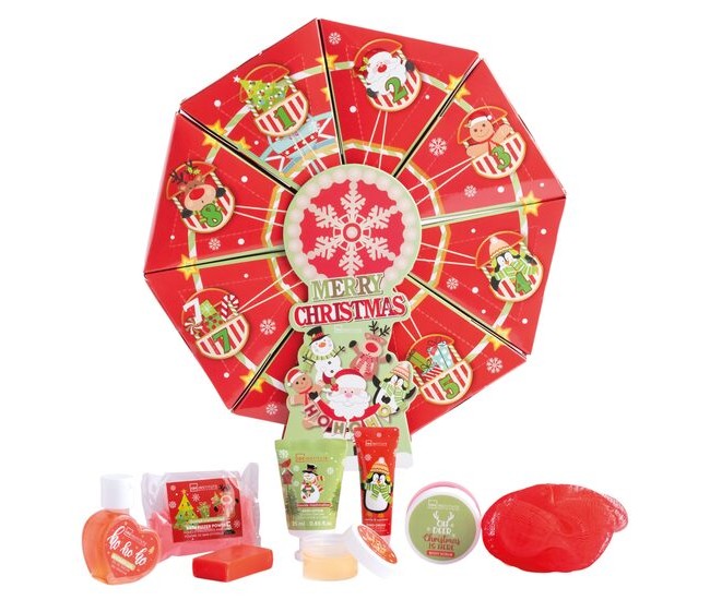 Set cadou rotativ de Crăciun – Merry Christmas Wheel Gift, IDC Institute,90374