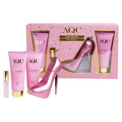 Set cadou parfum Lady Secret Pink Edition, AQC Fragrances, 44104