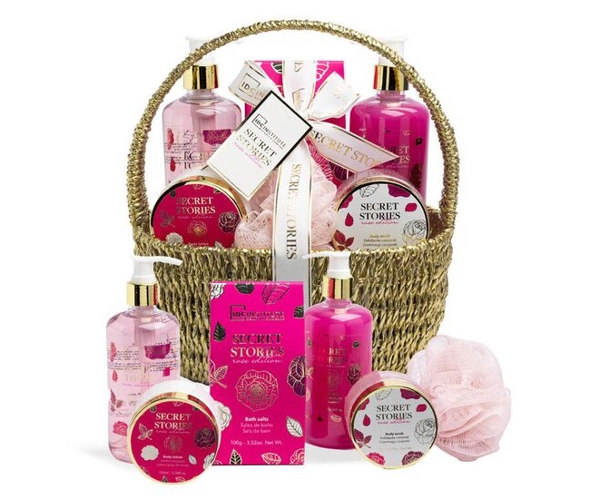 Set cadou Secret Stories Rose Coșuleț 6 produse ingirijire, IDC Institute, 42298