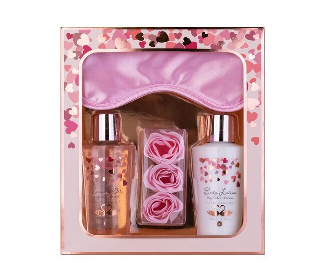 Set cadou de baie Accentra Heart Cascade Magnolia Dream, 6051362