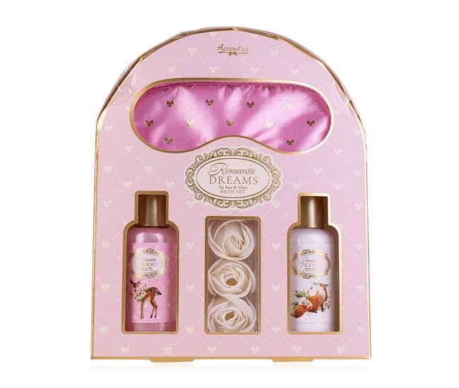 Set cadou baie Romantic Dreams cu mască de somn, Accentra, 60598606059860