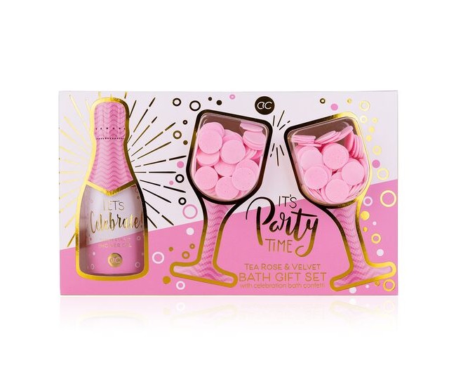 Set cadou baie Let’s Celebrate Tea Rose & Velvet, Accentra, 6060053