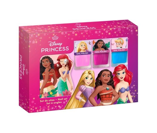 Set manichiura pentru copii, 3 Oje + Pila, Disney Princess, 1665 Set manichiura pentru copii, 3 Oje + Pila, Disney Princess, 1665